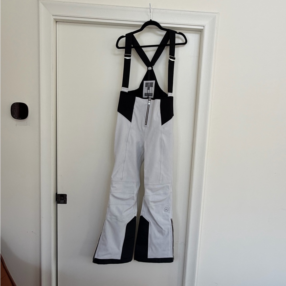 Aether Descent Women's Black and White Snow Bibs / Overalls